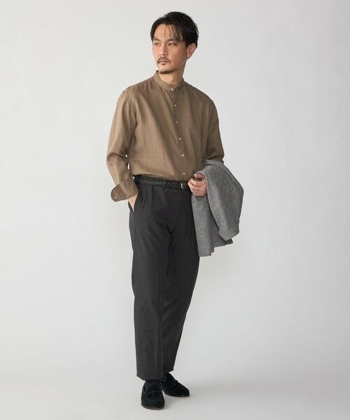 SHIPS / シップス シャツ・ブラウス | SHIPS: ウォッシュド リネン バンドカラー ソリッド シャツ | 詳細6