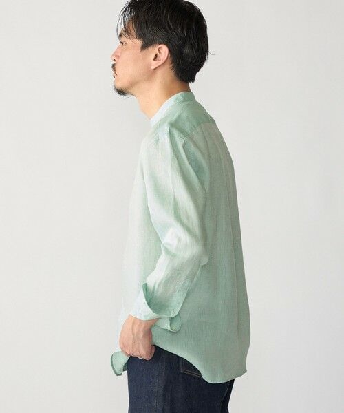 SHIPS / シップス シャツ・ブラウス | SHIPS: ウォッシュド リネン バンドカラー ソリッド シャツ | 詳細9
