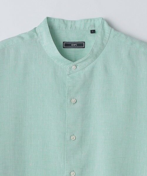 SHIPS / シップス シャツ・ブラウス | SHIPS: ウォッシュド リネン バンドカラー ソリッド シャツ | 詳細18
