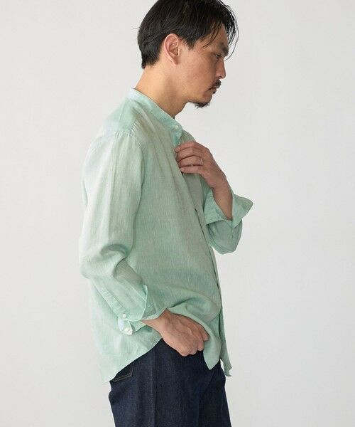 SHIPS / シップス シャツ・ブラウス | SHIPS: ウォッシュド リネン バンドカラー ソリッド シャツ | 詳細11