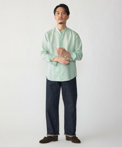 SHIPS / シップス シャツ・ブラウス | SHIPS: ウォッシュド リネン バンドカラー ソリッド シャツ | 詳細12