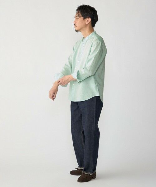 SHIPS / シップス シャツ・ブラウス | SHIPS: ウォッシュド リネン バンドカラー ソリッド シャツ | 詳細13