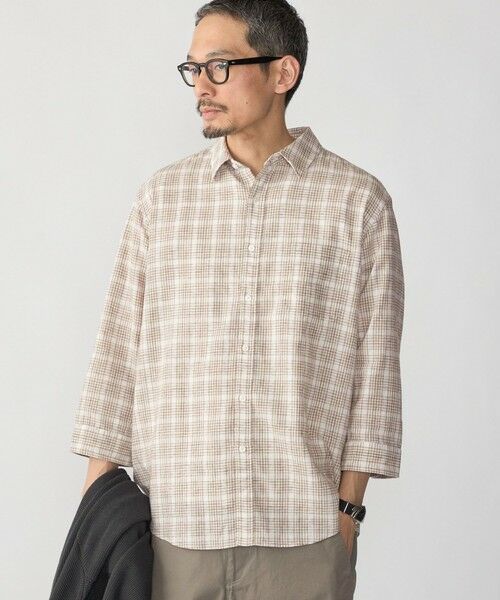 SHIPS / シップス シャツ・ブラウス | SHIPS: RAYMOND チェック レギュラーカラー 7スリーブ シャツ | 詳細3