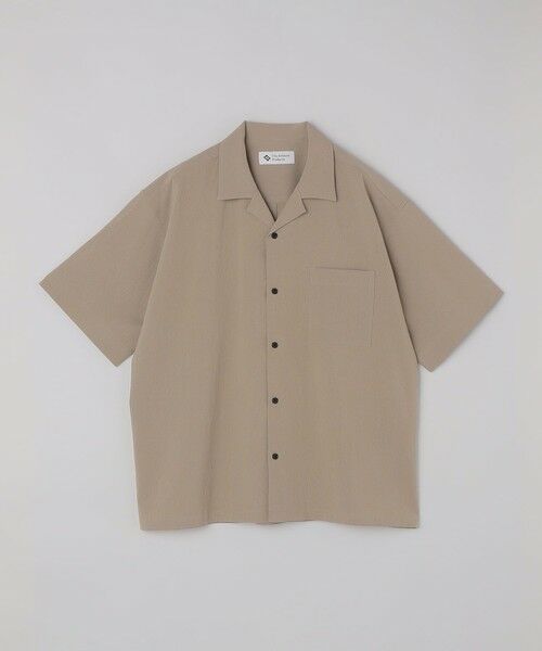 SHIPS / シップス シャツ・ブラウス | City Ambient Products: オープンカラー 楊柳 ショートスリーブ シャツ（ライトグレー）