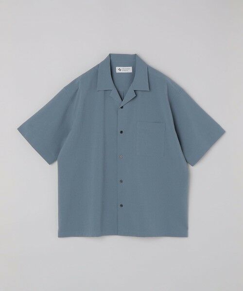 SHIPS / シップス シャツ・ブラウス | City Ambient Products: オープンカラー 楊柳 ショートスリーブ シャツ（ライトブルー）