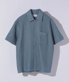 SHIPS / シップス シャツ・ブラウス | City Ambient Products: オープンカラー メッシュ ストライプ ショートスリーブ シャツ