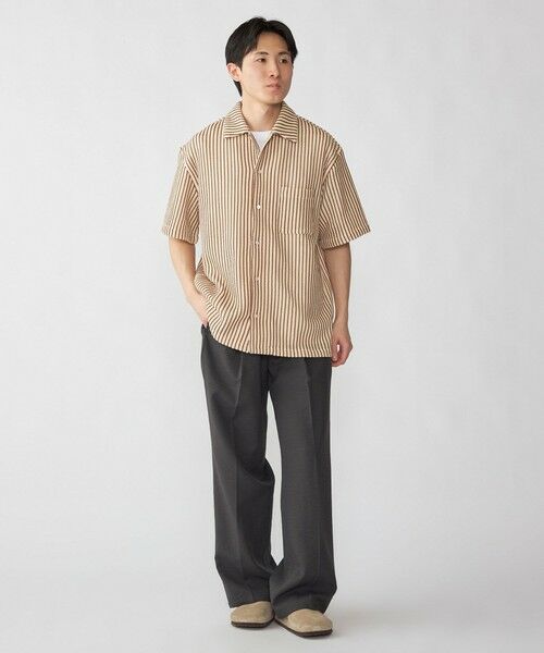 SHIPS / シップス シャツ・ブラウス | City Ambient Products: オープンカラー メッシュ ストライプ ショートスリーブ シャツ | 詳細3