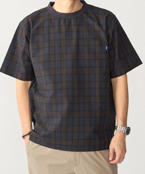 SHIPS / シップス Tシャツ | SHIPS:〈MADE IN JAPAN〉空羽 サッカー Tシャツ(ダークブルー)