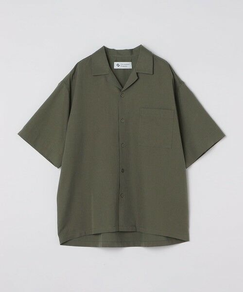 SHIPS / シップス シャツ・ブラウス | City Ambient Products: オープンカラー コットン リネン ショートスリーブ シャツ（オリーブ）