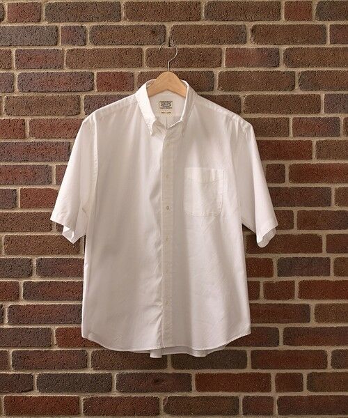SHIPS / シップス シャツ・ブラウス | SHIPS: AUTHENTIC ピンオックス ボタンダウン ショートスリーブ シャツ（ホワイト）