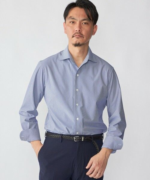 SHIPS / シップス シャツ・ブラウス | SHIPS: ジャージー ロンドン ストライプ ワンピースカラー シャツ | 詳細14