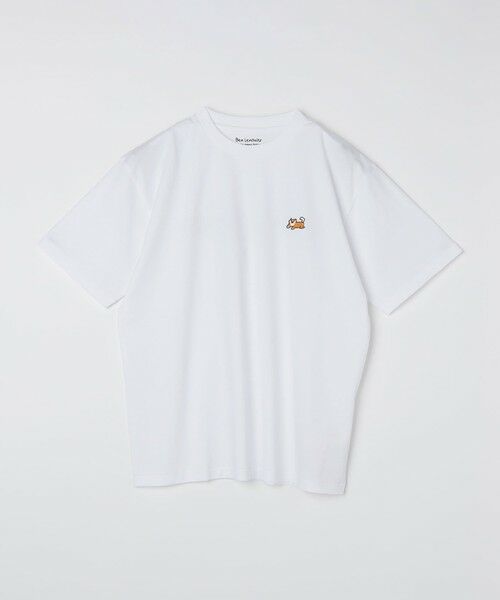 SHIPS / シップス Tシャツ | 【City Ambient Products別注】Ben Lenovitz: DOG CAT PERSON Tシャツ（ライトホワイト）