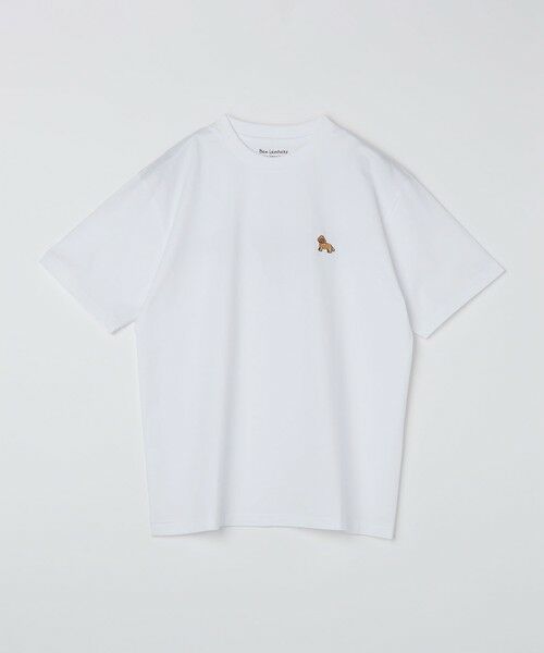 SHIPS / シップス Tシャツ | 【City Ambient Products別注】Ben Lenovitz: DOG CAT PERSON Tシャツ（ホワイト）