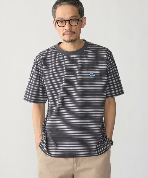 SHIPS / シップス Tシャツ | 【SHIPS別注】LACOSTE: マイクロ ボーダー Tシャツ | 詳細5