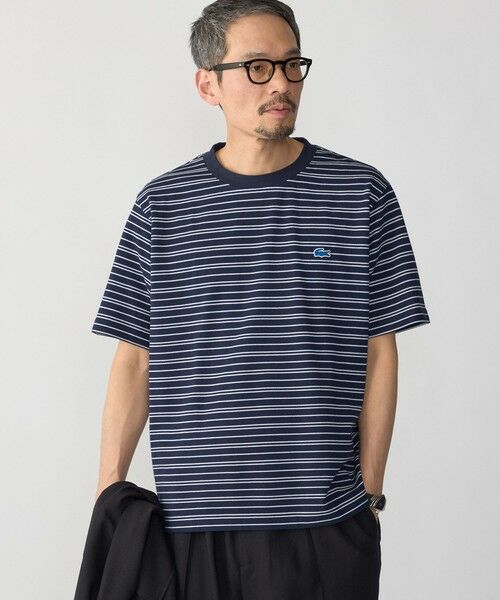 SHIPS / シップス Tシャツ | 【SHIPS別注】LACOSTE: マイクロ ボーダー Tシャツ | 詳細24