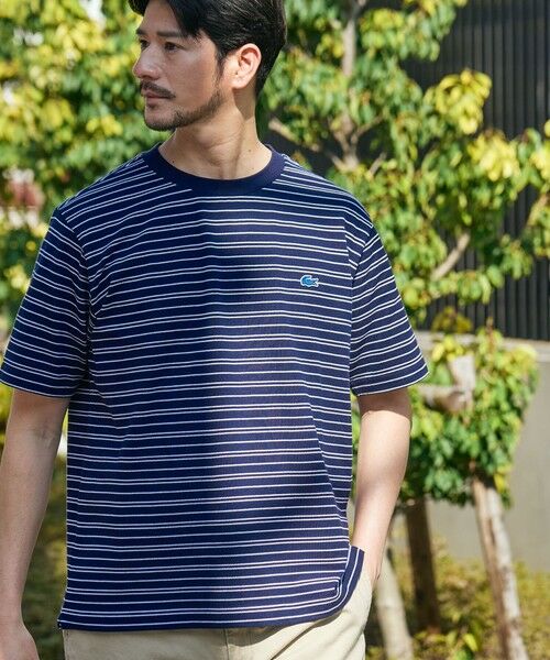 SHIPS / シップス Tシャツ | 【SHIPS別注】LACOSTE: マイクロ ボーダー Tシャツ | 詳細16