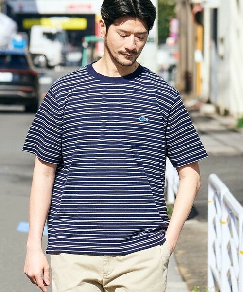 SHIPS / シップス Tシャツ | 【SHIPS別注】LACOSTE: マイクロ ボーダー Tシャツ | 詳細17