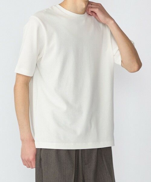 SHIPS / シップス Tシャツ | SHIPS: TECHNORAMA(R) ミラノ リブ Tシャツ（ホワイト）