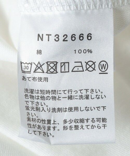SHIPS / シップス Tシャツ | THE NORTH FACE: GAR TYPOGRAPHIC WHITE SHORT SLEEVE | 詳細8
