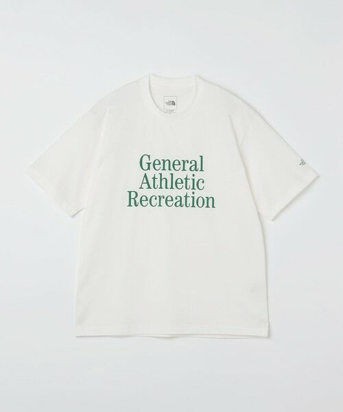 SHIPS / シップス Tシャツ | THE NORTH FACE: GAR TYPOGRAPHIC WHITE SHORT SLEEVE（ライトホワイト）