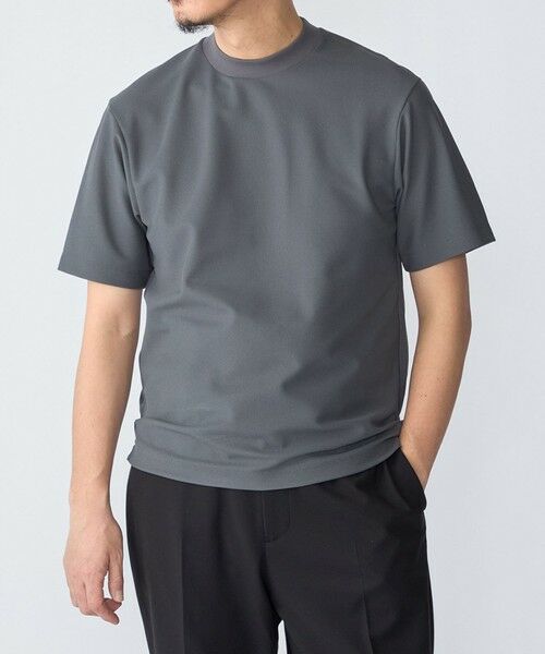 SHIPS / シップス Tシャツ | SHIPS:〈洗濯機可能〉FIELD SENSOR(R) ショート スリーブ Tシャツ(セットアップ対応)（チャコールグレー）