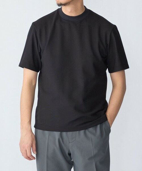 SHIPS / シップス Tシャツ | SHIPS:〈洗濯機可能〉FIELD SENSOR(R) ショート スリーブ Tシャツ(セットアップ対応)（ブラック）