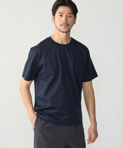 SHIPS / シップス Tシャツ | SHIPS:〈接触冷感 洗濯機可能 抗菌+防臭〉COOL TOUCH Tシャツ（ネイビー）