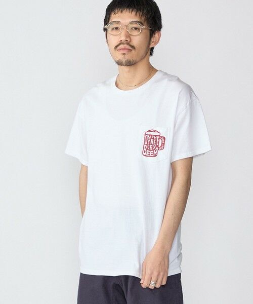 SHIPS / シップス Tシャツ | 【WEB限定/SHIPS別注】THE DAY ON THE BEACH: THATS SURF LIFE ポケット Tシャツ | 詳細5