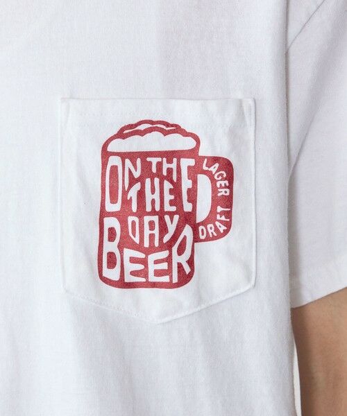 SHIPS / シップス Tシャツ | 【WEB限定/SHIPS別注】THE DAY ON THE BEACH: THATS SURF LIFE ポケット Tシャツ | 詳細7