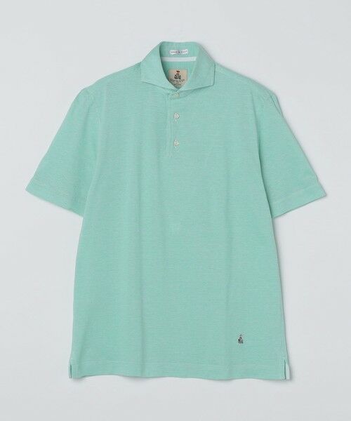 SHIPS / シップス ポロシャツ | 【SHIPS別注】G.ROVER: カッタウェイカラー メランジ ポロシャツ（ライトグリーン）
