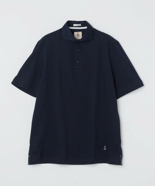 SHIPS / シップス ポロシャツ | 【SHIPS別注】G.ROVER: カッタウェイカラー メランジ ポロシャツ（ネイビー）