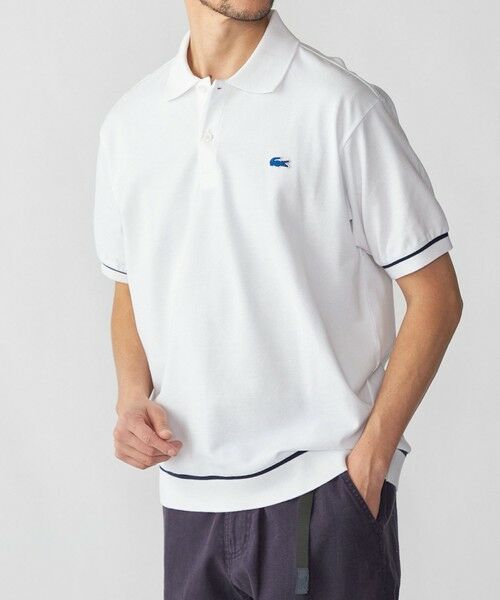 SHIPS / シップス ポロシャツ | 【SHIPS別注】LACOSTE: シャンティイー トリム ポロシャツ（ホワイト）