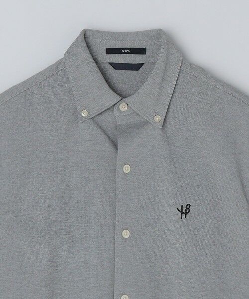 SHIPS / シップス Tシャツ | 【WEB限定】SHIPS: 〈吸水速乾〉ドライピケ ワンポイント ロゴ ボダンダウン シャツ | 詳細2