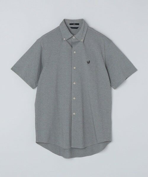 SHIPS / シップス Tシャツ | 【WEB限定】SHIPS: 〈吸水速乾〉ドライピケ ワンポイント ロゴ ボダンダウン シャツ（グレー）