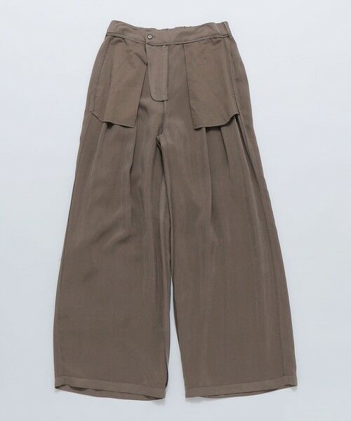 SHIPS / シップス その他パンツ | AMOMENTO: CUPRO 2TUCK WIDE PANTS | 詳細3