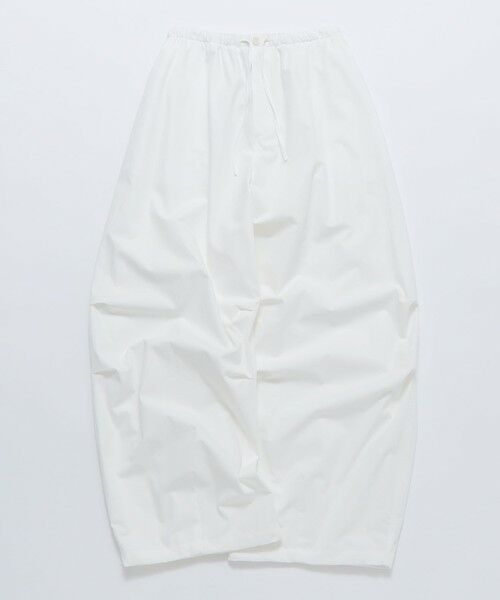 SHIPS / シップス その他パンツ | AMOMENTO: DRAWSTRING WIDE FATIGUE PANTS（ホワイト）