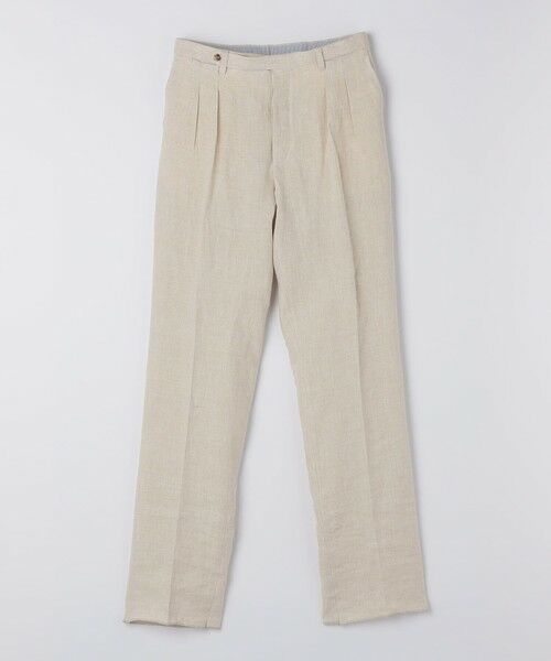 SHIPS / シップス スラックス・ドレスパンツ | 【SHIPS別注】Errico Formicola: サルトリアル リネン バスケット スラックス | 詳細8