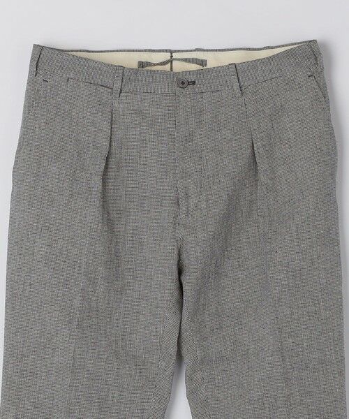 SHIPS / シップス スラックス・ドレスパンツ | Errico Formicola: VITO リネン コットン ハウンドトゥース スラックス | 詳細13