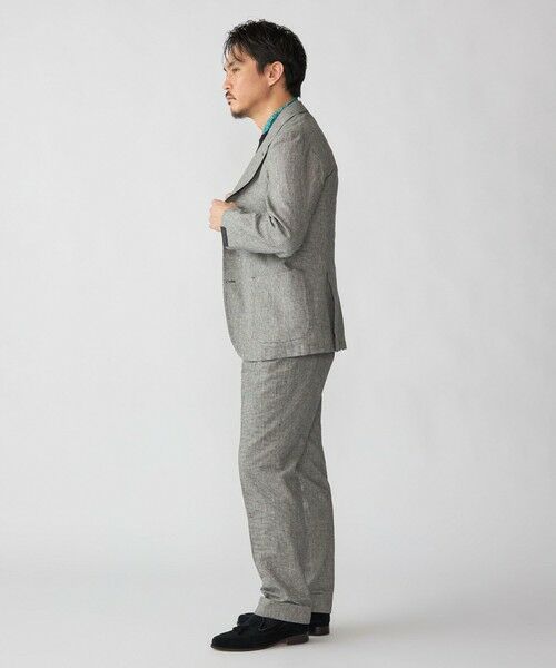 SHIPS / シップス スラックス・ドレスパンツ | Errico Formicola: VITO リネン コットン ハウンドトゥース スラックス | 詳細5