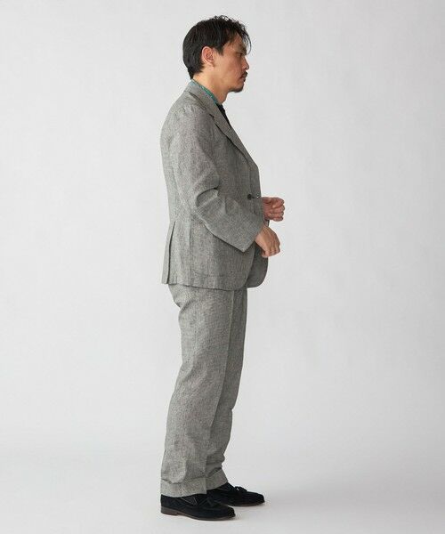 SHIPS / シップス スラックス・ドレスパンツ | Errico Formicola: VITO リネン コットン ハウンドトゥース スラックス | 詳細7