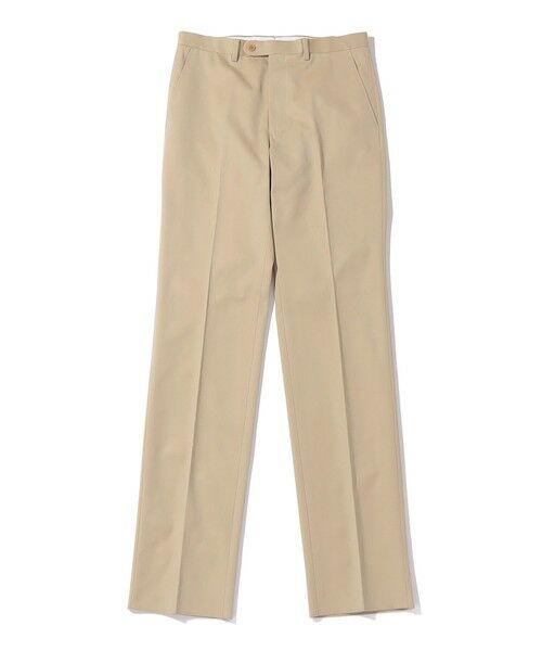 SHIPS / シップス チノ・ワークパンツ | Southwick: DORSET コットン シャンブレー ノープリーツ トラウザーズ（ベージュ系）
