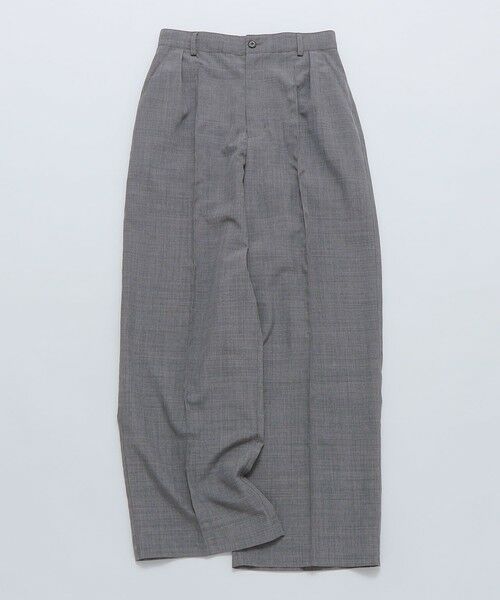 SHIPS / シップス スラックス・ドレスパンツ | 【WEB限定】SHIPS: リネン ライク ワイドスラックス（グレー）