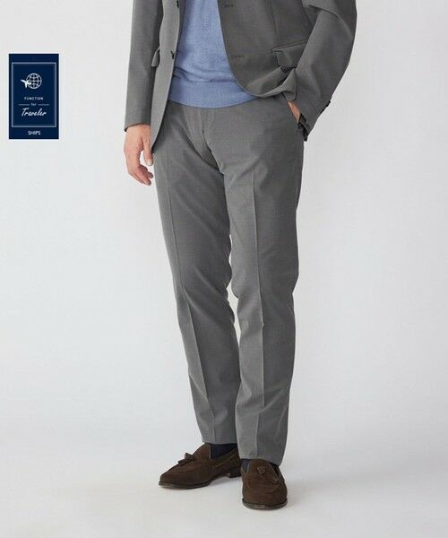 SHIPS / シップス スラックス・ドレスパンツ | SHIPS:〈FUNCTION〉ライト アンストラクチャード スラックス(セットアップ対応)（ダークグレー）