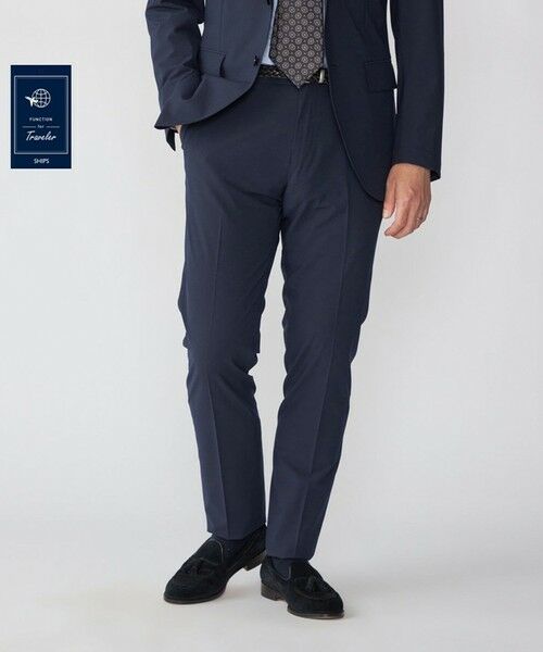 SHIPS / シップス スラックス・ドレスパンツ | SHIPS:〈FUNCTION〉ライト アンストラクチャード スラックス(セットアップ対応)（ネイビー）