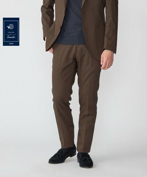 SHIPS / シップス その他パンツ | SHIPS:〈FUNCTION/手洗い可能〉ラミー ブレンド スラックス(セットアップ対応)（ブラウン）