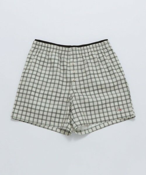 SHIPS / シップス ショート・ハーフ・半端丈パンツ | ROA: FLOWEAVE PRINTED CHECK SHORTS（ホワイト）
