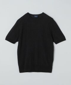 SHIPS / シップス Tシャツ | Drumohr: リネン コットン ガーメントダイ クルーネック ニット Tシャツ