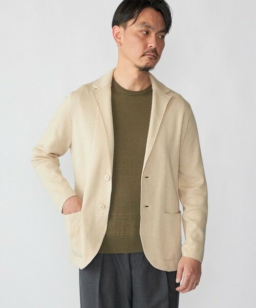 SHIPS / シップス Tシャツ | Drumohr: リネン コットン ガーメントダイ クルーネック ニット Tシャツ | 詳細4