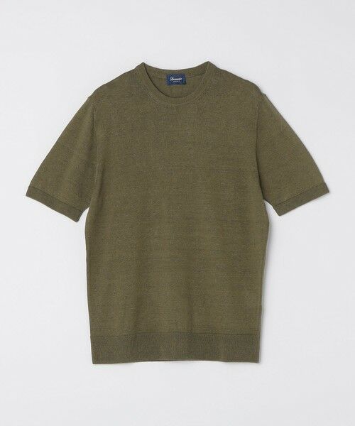 SHIPS / シップス Tシャツ | Drumohr: リネン コットン ガーメントダイ クルーネック ニット Tシャツ | 詳細8