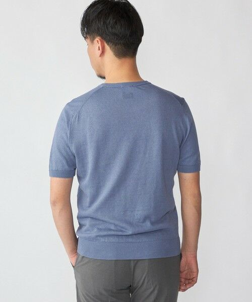 SHIPS / シップス Tシャツ | Drumohr: リネン コットン ガーメントダイ クルーネック ニット Tシャツ | 詳細7